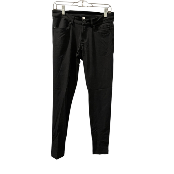 Lululemon Black Chino Pants Women's Size 6 Casual Zip Fly Work Skinny 28x30 - Picture 1 of 6